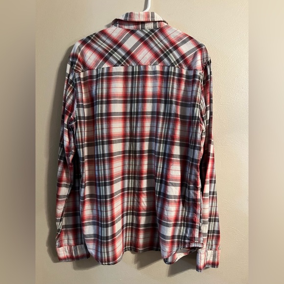 Aeropostale men’s large button up plaid flannel long sleeve shirt, nice! - Picture 4 of 6